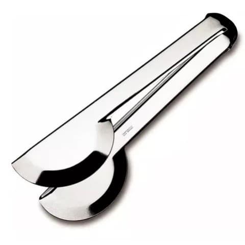 Pegador Universal Liso Inox 20cm Salada Carne Churrasco