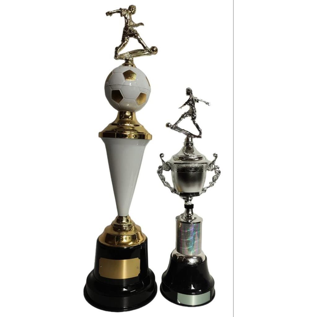 Trofeu Vencedor + Segundo Colocado Em Desenho Barra