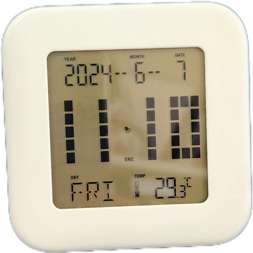 Relógio Despertador Digital Daewoo Termômetro DCD-23W Branco