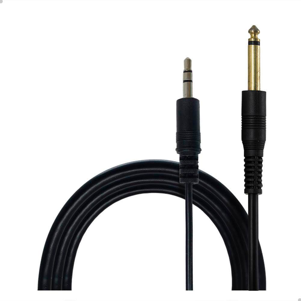 Cabo P2 P10 Estereo Profissional 1,8 Mts Adaptador Mesa Som