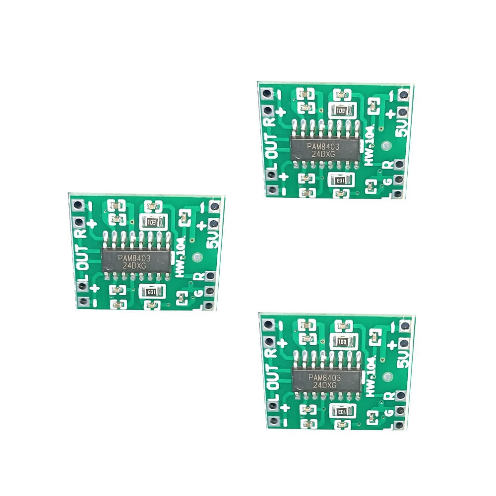 Kit 3  Mini Amplificador Digital Pam8403 3W Classe D Hw-104