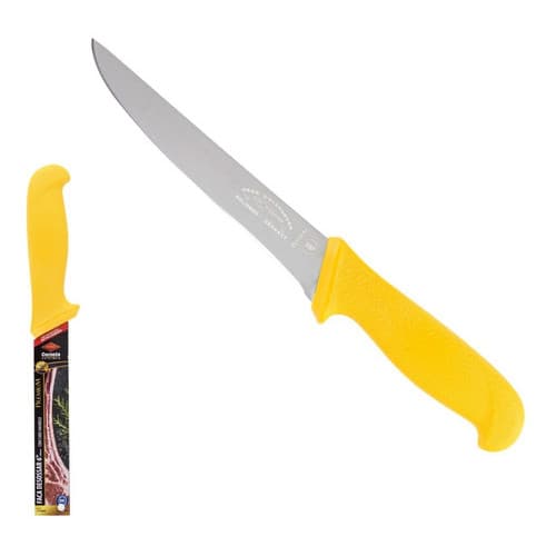 Faca Para Desossar 6 Pol Reta Premium Corneta Cor Amarelo