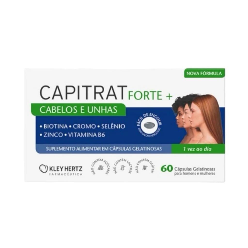 Suplemento Alimentar Cabelos e Unhas 60 Cápsulas - Capitrat