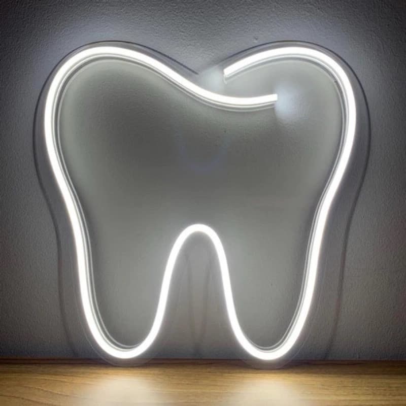 luminária/Luminoso  Café cafeteria, Dente, secador, led 30x15cm acompanha fonte bivolt e cabo de 2 metros