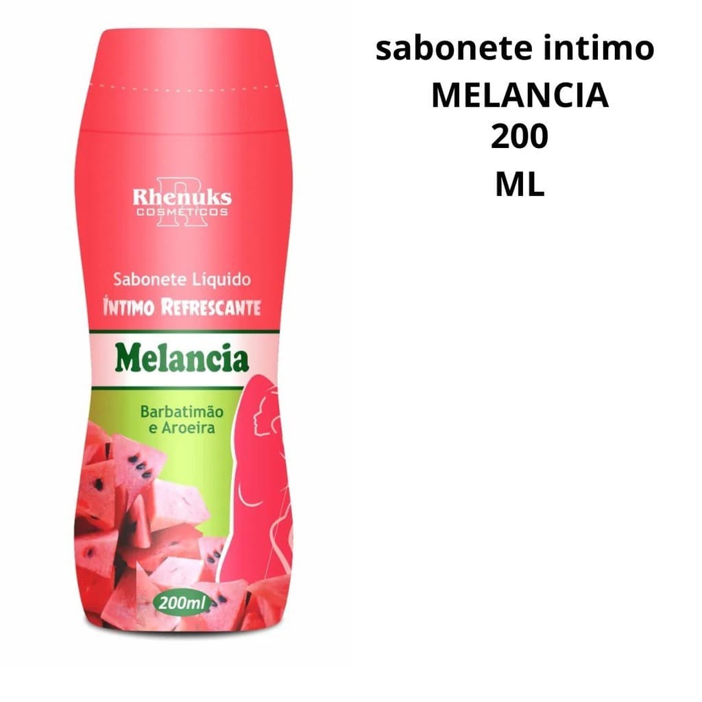 Sabonete Líquido Íntimo Refrescante de Melancia Barbatimão
Aroeira
Higiene rhenuks 200ml