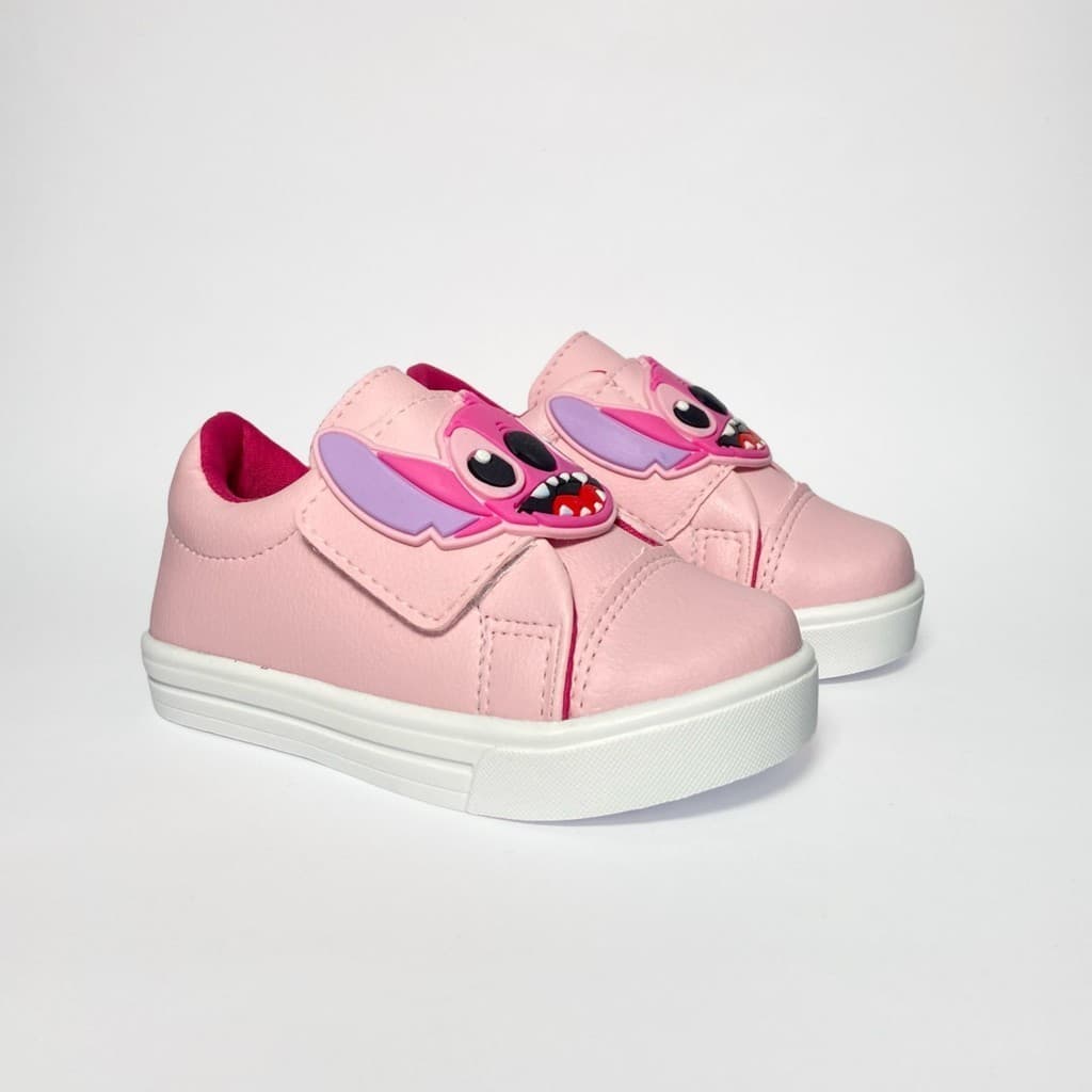 Tenis Infantil Menina Confortavel Rosa 20 Ao 34
