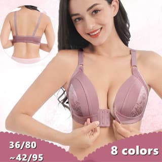 Fivela Frontal Feminina Sem Anel De Aço Roupa Interior Para Criar Soutien Confortável E Respirável De Copo Fino