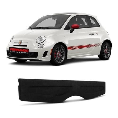 Tampão Bagagito Porta Malas Fiat 500 Sem Logo Grafite