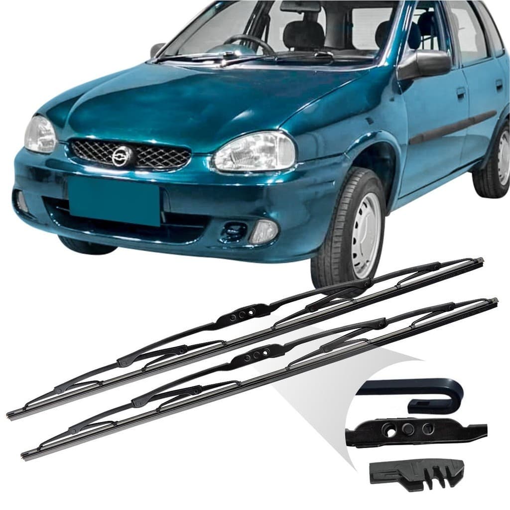 Par Limpa Parabrisa Palheta Ferro 18 Corsa 1994 95 96 /2001