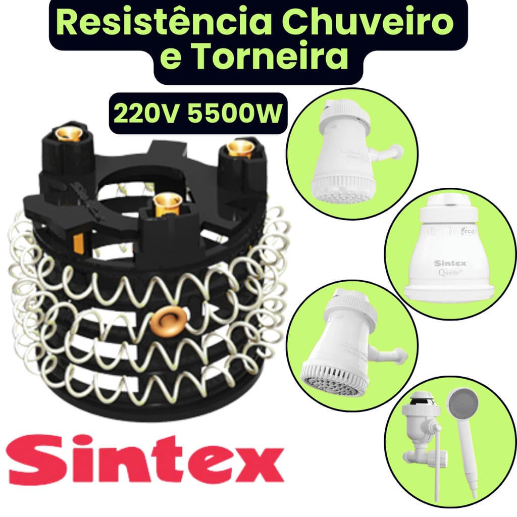 Resistência Chuveiro/torneira Elétrica 3t 220v 5500w Sintex