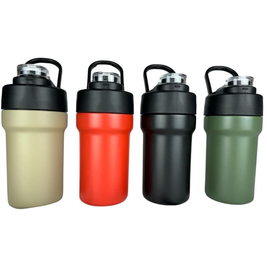 Garrafa Copo Térmico Inox 500ml com Tampa Parede Dupla Quente e Frio Para Academia