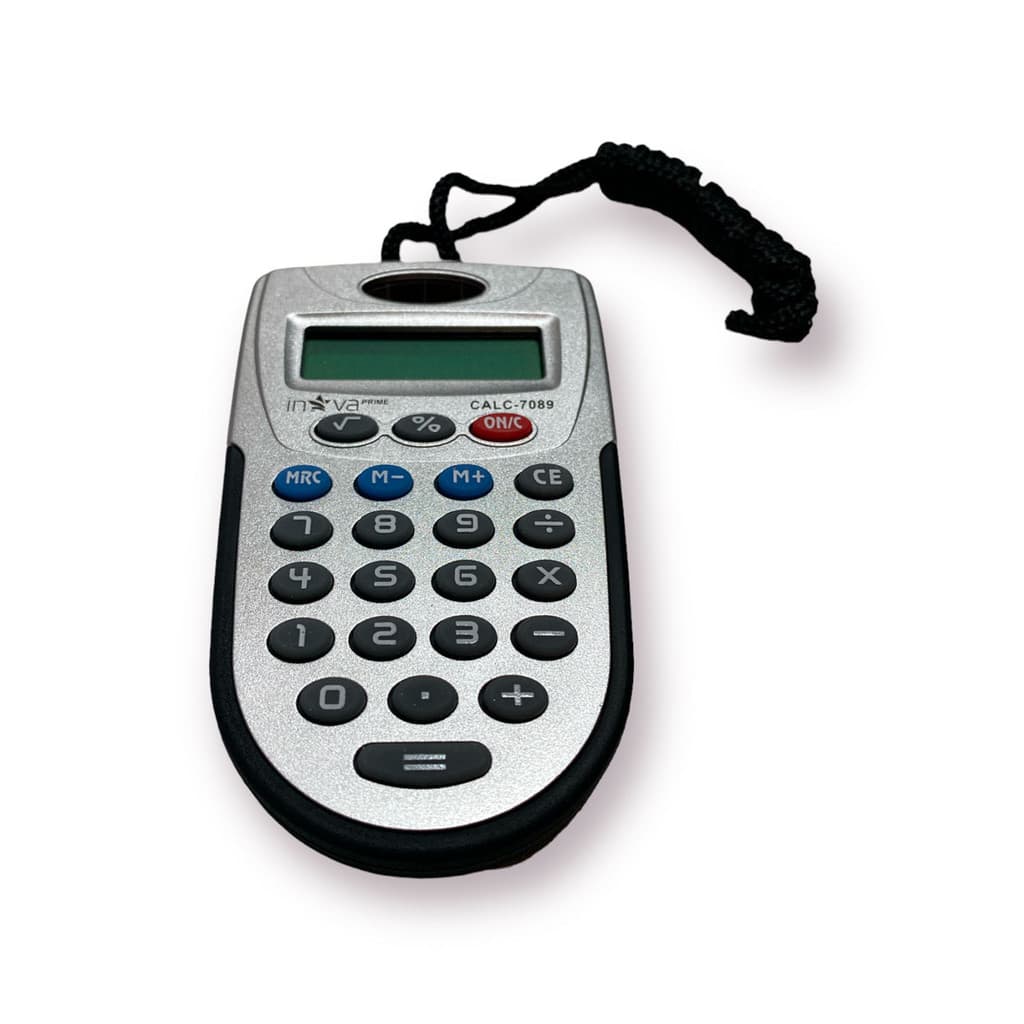 Calculadora Eletrônica Inova de Bolso 8 Digitos Com Cordão Envio Rápido