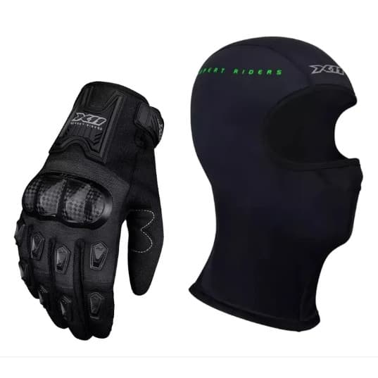 Luva Moto Blackout 2 X11 Mais Balaclava Termica X11
