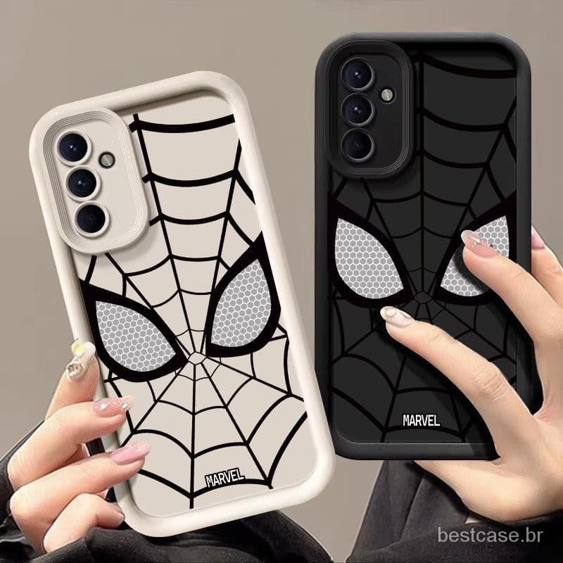 Para Samsung Galaxy A15 A25 A35 5G A05 A05S A55 A04 Textura Espessada Spiderman Casing Phone Student Case W21O
