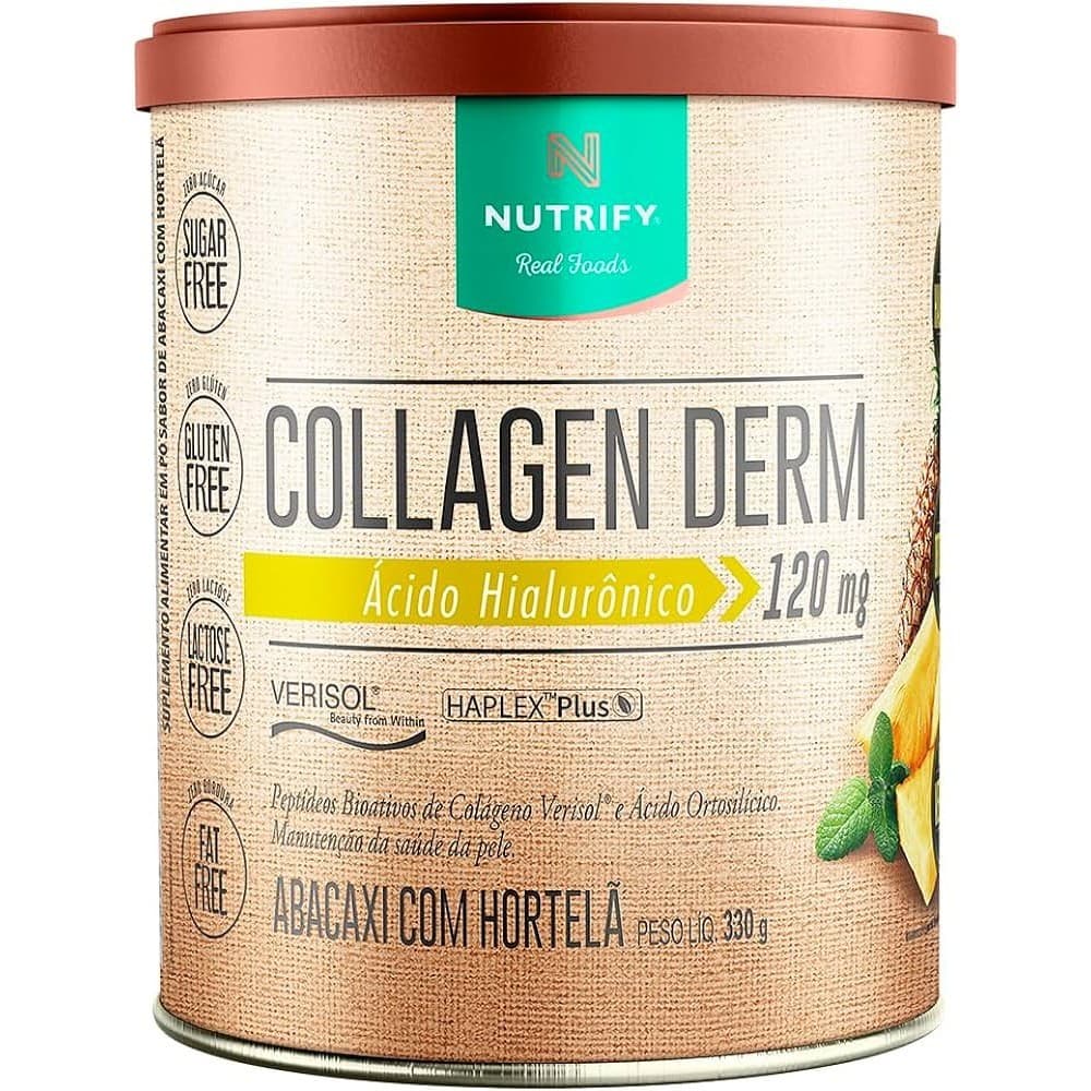 Colageno derm ácido hialurônico 330g - Abacaxi com Hortelã