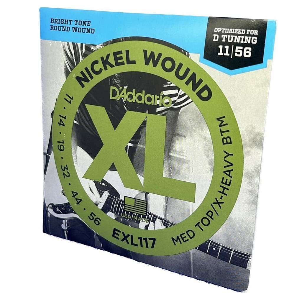 Encordoamento Guitarra 11-56 EXL117 D'Addario Nickel Wound