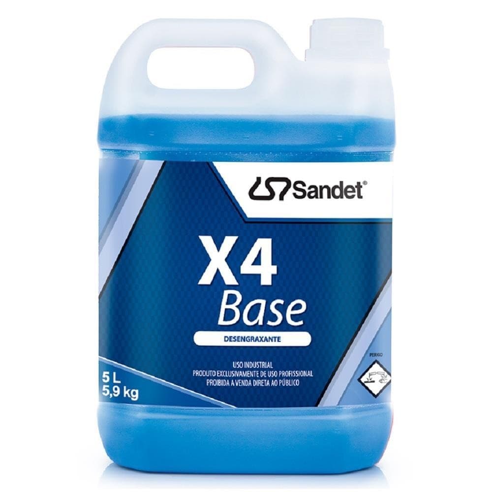 Desengraxante Alcalino X4 Base 5 Litros Sandet