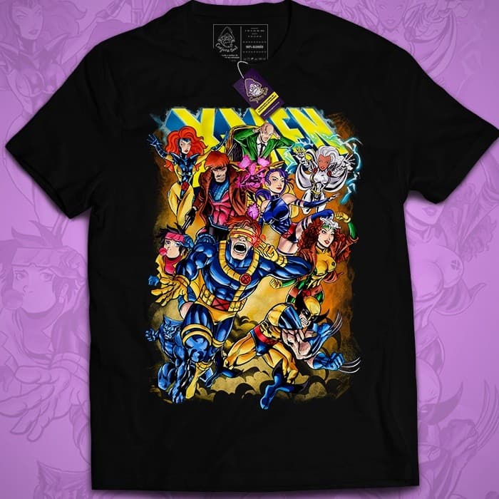Camiseta Geek Qualidade Premium X-men Wolverine Escola Xavier 30.1 Malha Penteada Arte 151-MAYC. ref007 Ds