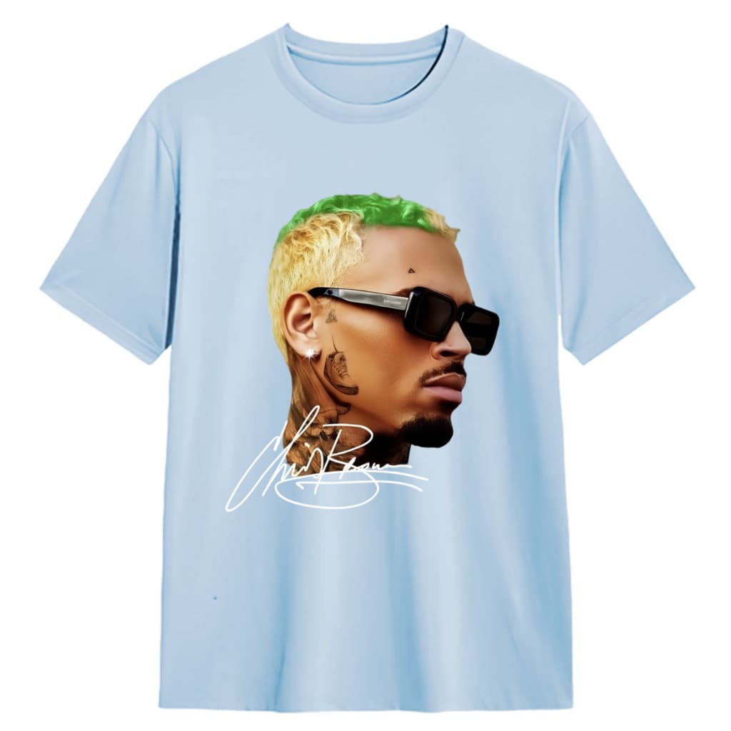 Camiseta Tshirt Unissex Chris Brown Cantor Show Breezy Varias Cores ! font t-shirt