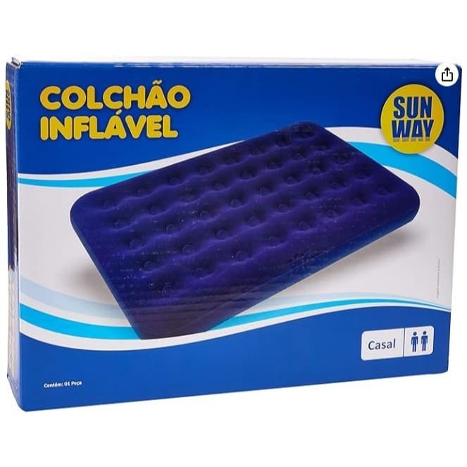 COLCHAO INFLAVEL DE CASAL E SOLTEIRO SUNWAY
