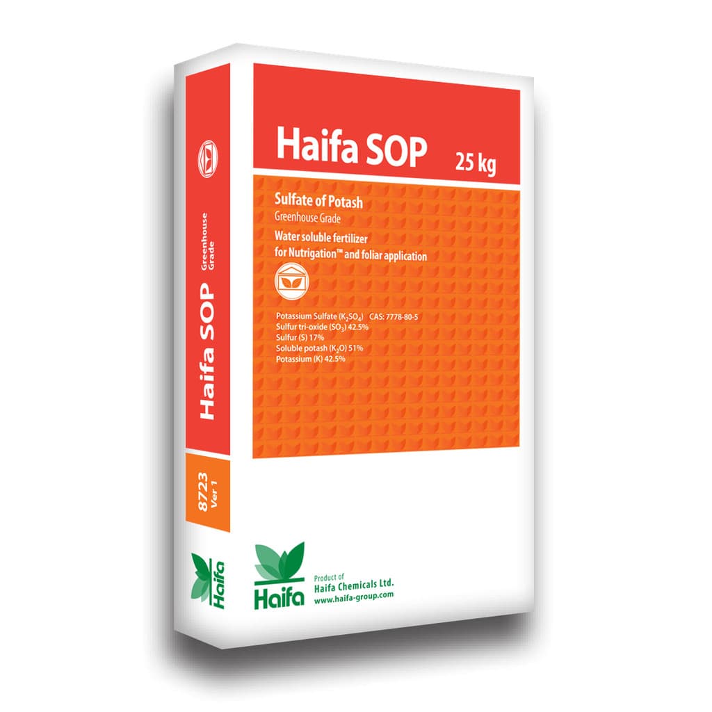 5Kg Fertilizante Adubo Sulfato De Potassio Haifa SOP 00-00-51 Solúvel