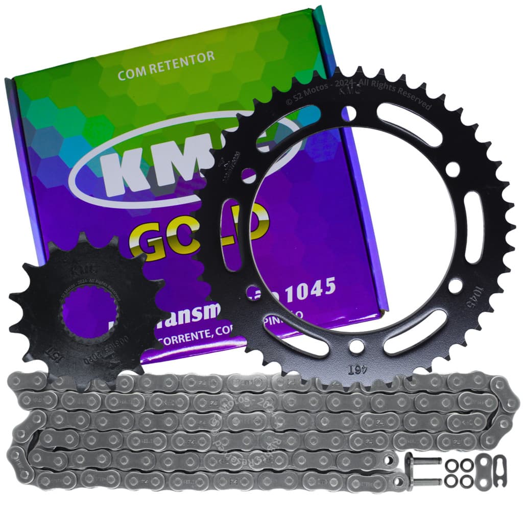 Kit Relação Transmissão Yamaha Xtz 250 Lander C/ Retentor Kmc