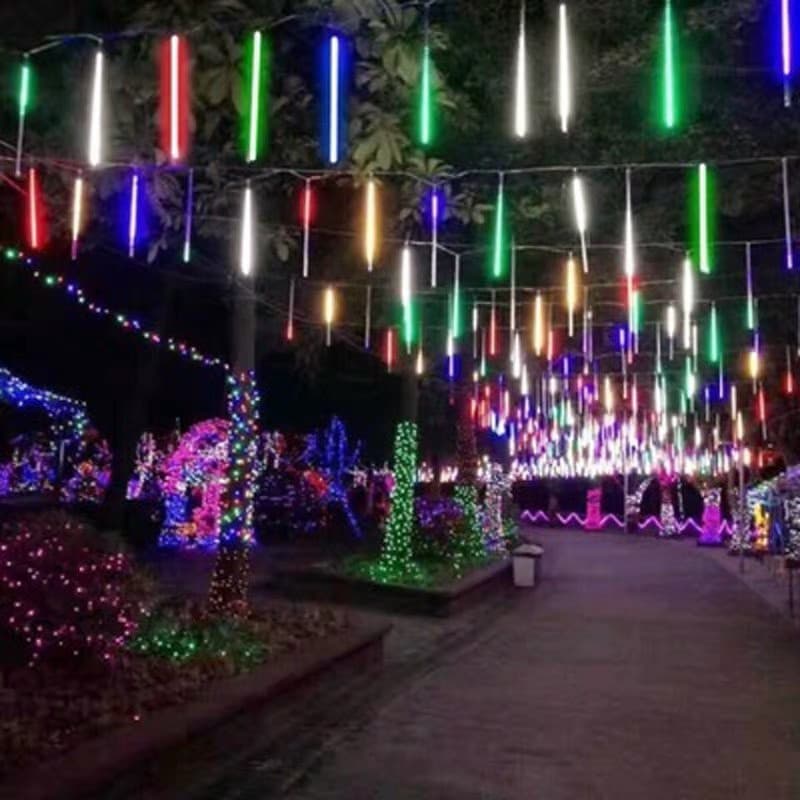 Cascata de Led c/8 tubos para Natal e Festas com Cores ((( 110V )))