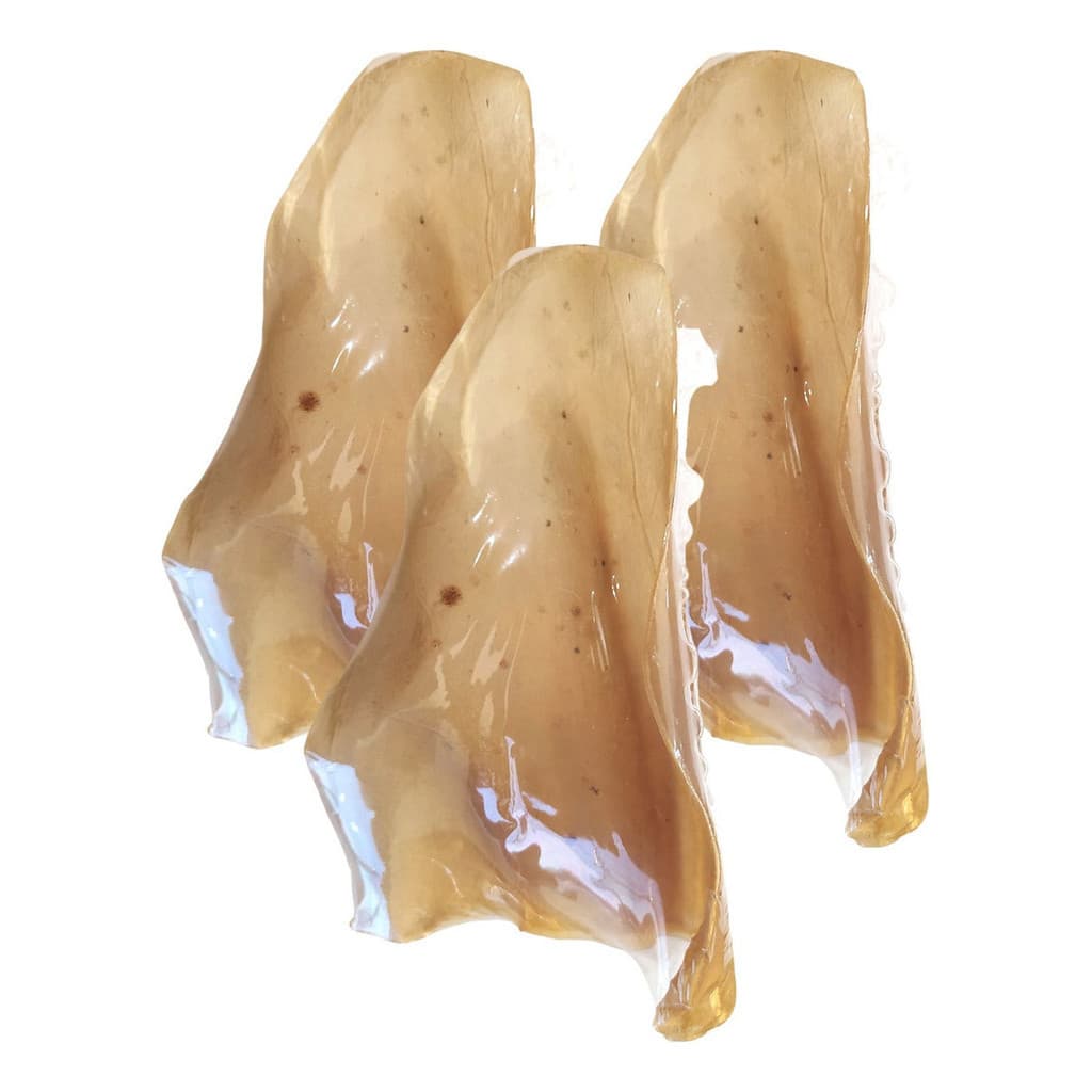 Mordedor Orelha Natural para Cães  Bovina Desidratada Petisco