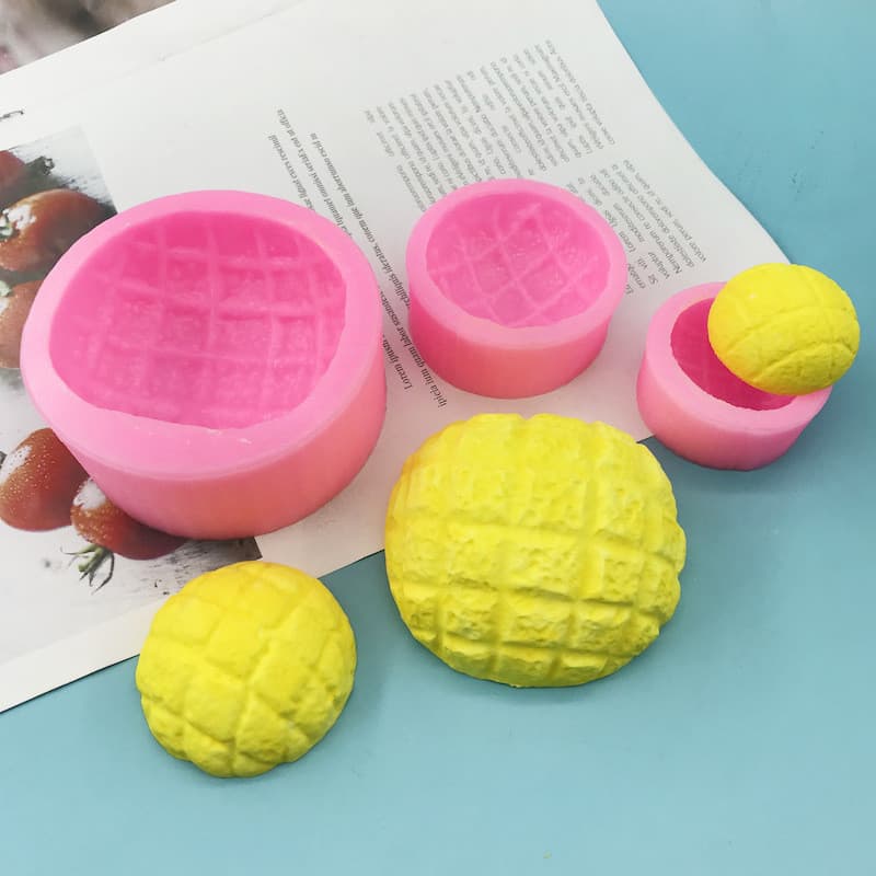 Simulação De Comida E Jogo Abacaxi Cozido No Vapor Modelagem De Pão Recheado Molde De Silicone Chocolate Pitada Brinqued