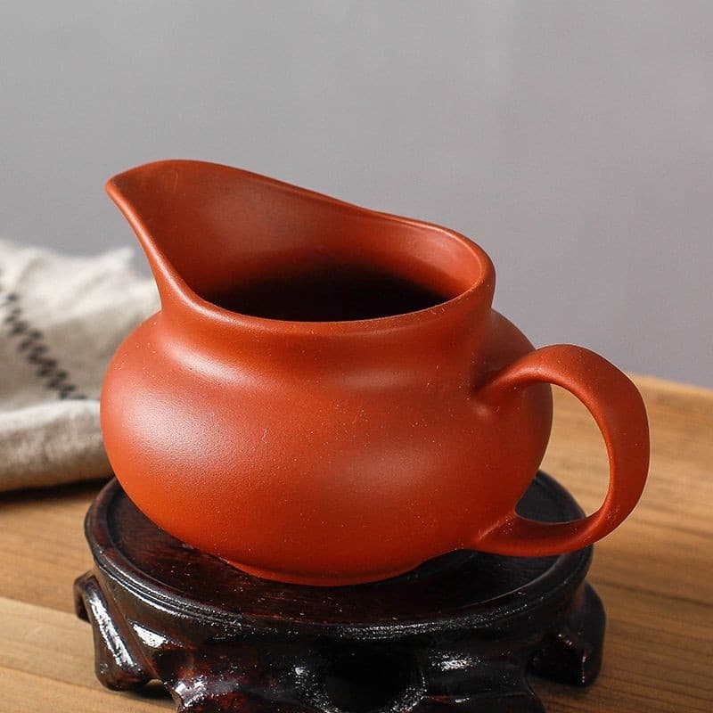 Conjunto de chá Kung Fu chávena de chá grande d fada Jingdezhen Kung Fu chávena de chá grande fada espessada Jingdezhen Cerâmica Areia Púrpura Doméstica Chávena de chá totalmente feita à mão Separador de chá Cerimônia Acessórios 2.18