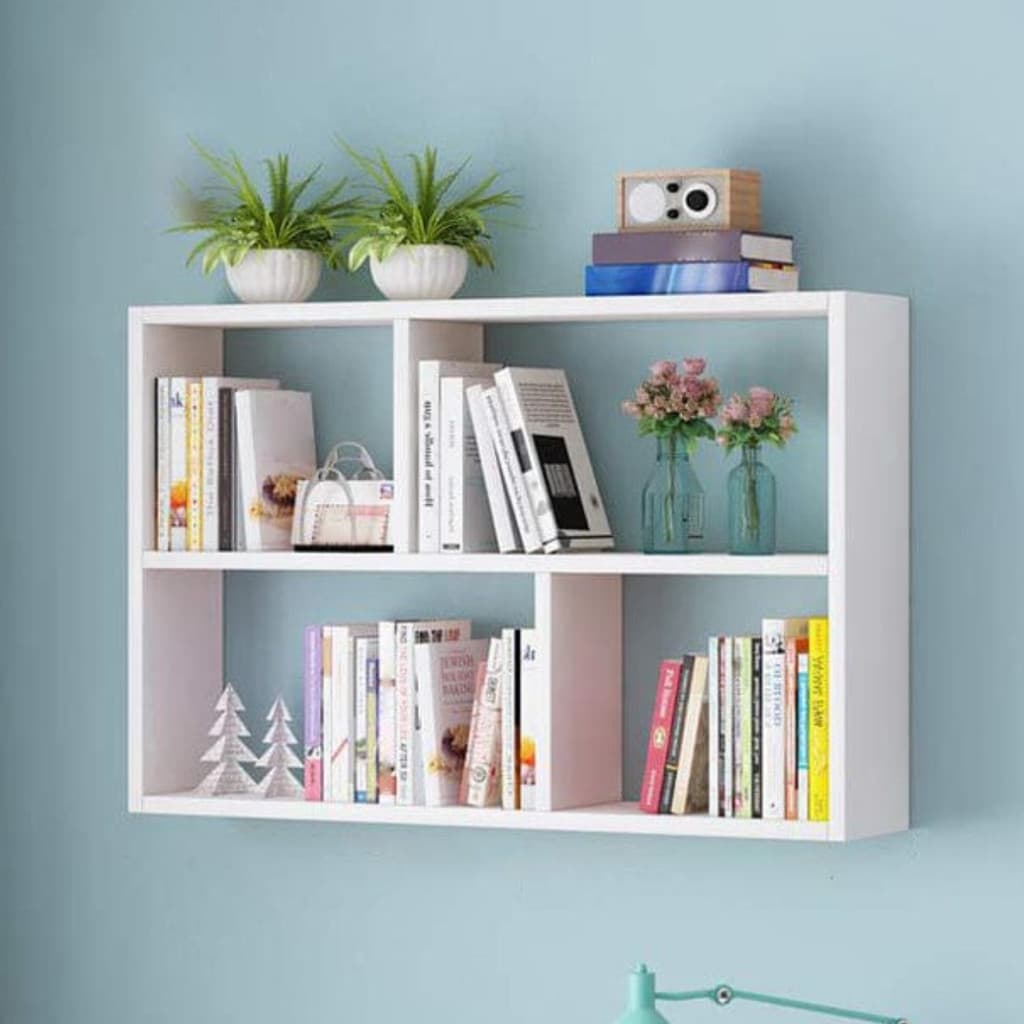 PRATILEIRA CUBO 60CM MDF VERSATIL SINANUE DECORATIVA BRANCO