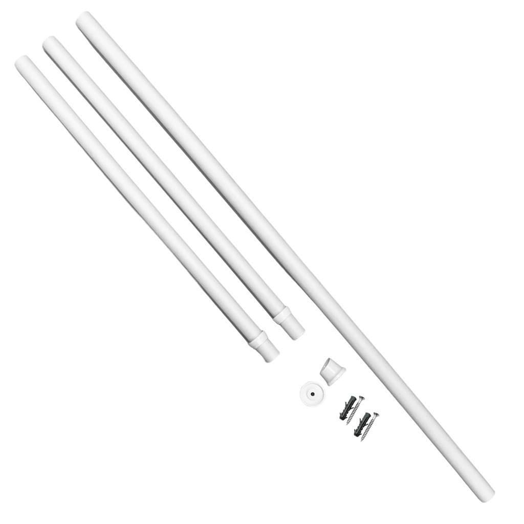 Varão Extensível Ajustável Cortina Box Banheiro Sala Quarto 0,90X 1,50 METROS