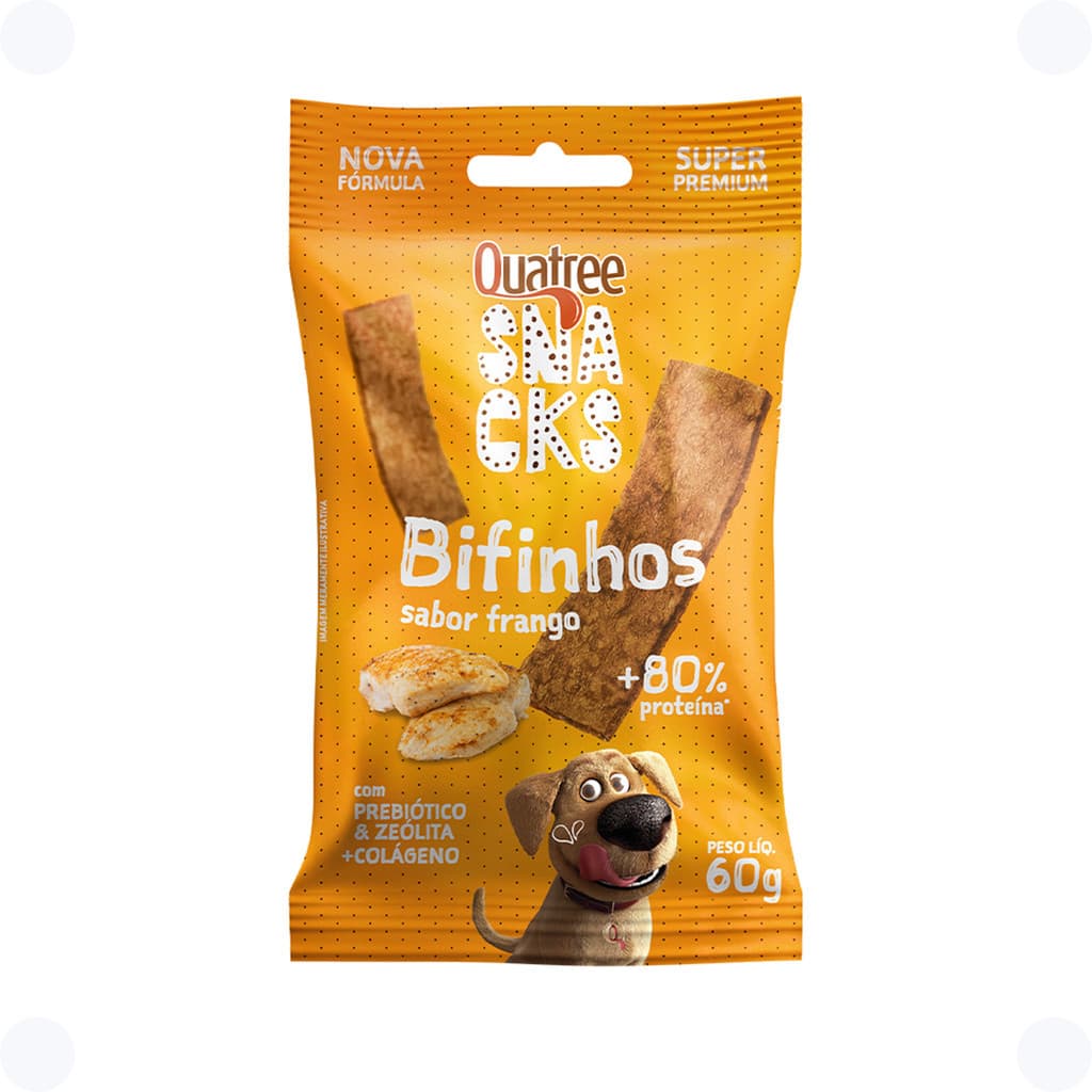 Quatree Snacks Bifinhos Frango 60g