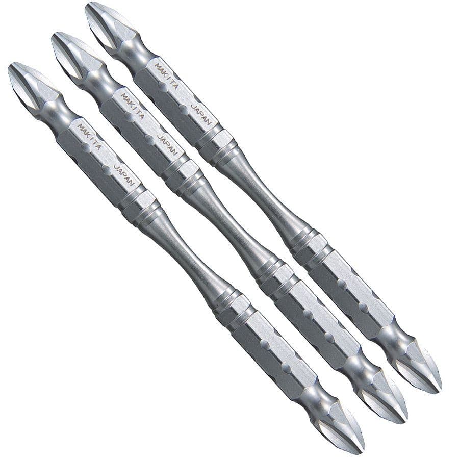Kit 3 Bits para Parafusadeira Kit Bits Makita Phillips 2x85mm B-12326 Kit 3 de Bits de Torção