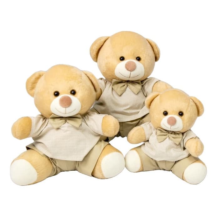 Trio De Ursos Shorts E Camisa Para Nicho E Decoração