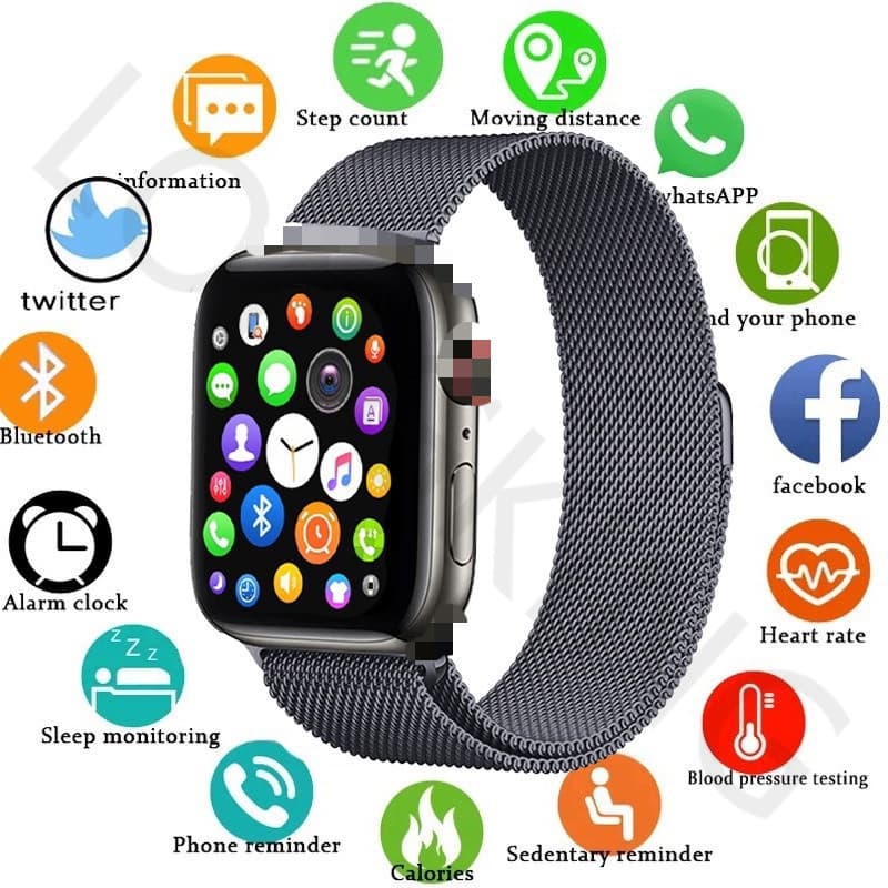 Novo Smartwatch Relógio Inteligente Homens Mulheres x8 bluetooth Chamada Frequência Cardíaca Pressão Arterial À Prova D'água pk iwo t55 t500 x7