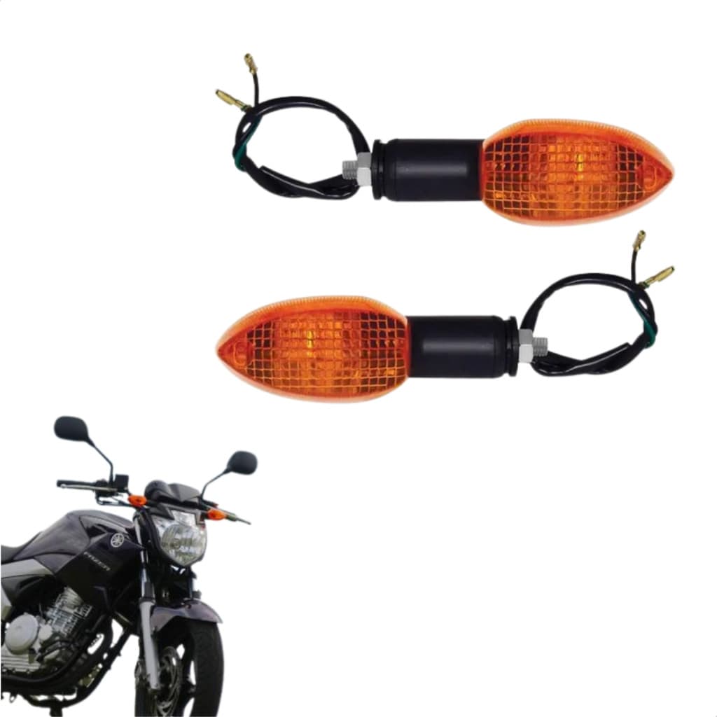 Pisca Seta Moto Para Fazer 250 2006 A 2008 Laranja 2 Unidades Par