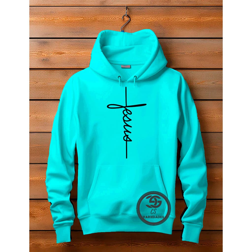 Blusa de Moletom Jesus Unissex Frio Fé Inverno Religioso Gospel Estampa cristã Envio Rápido