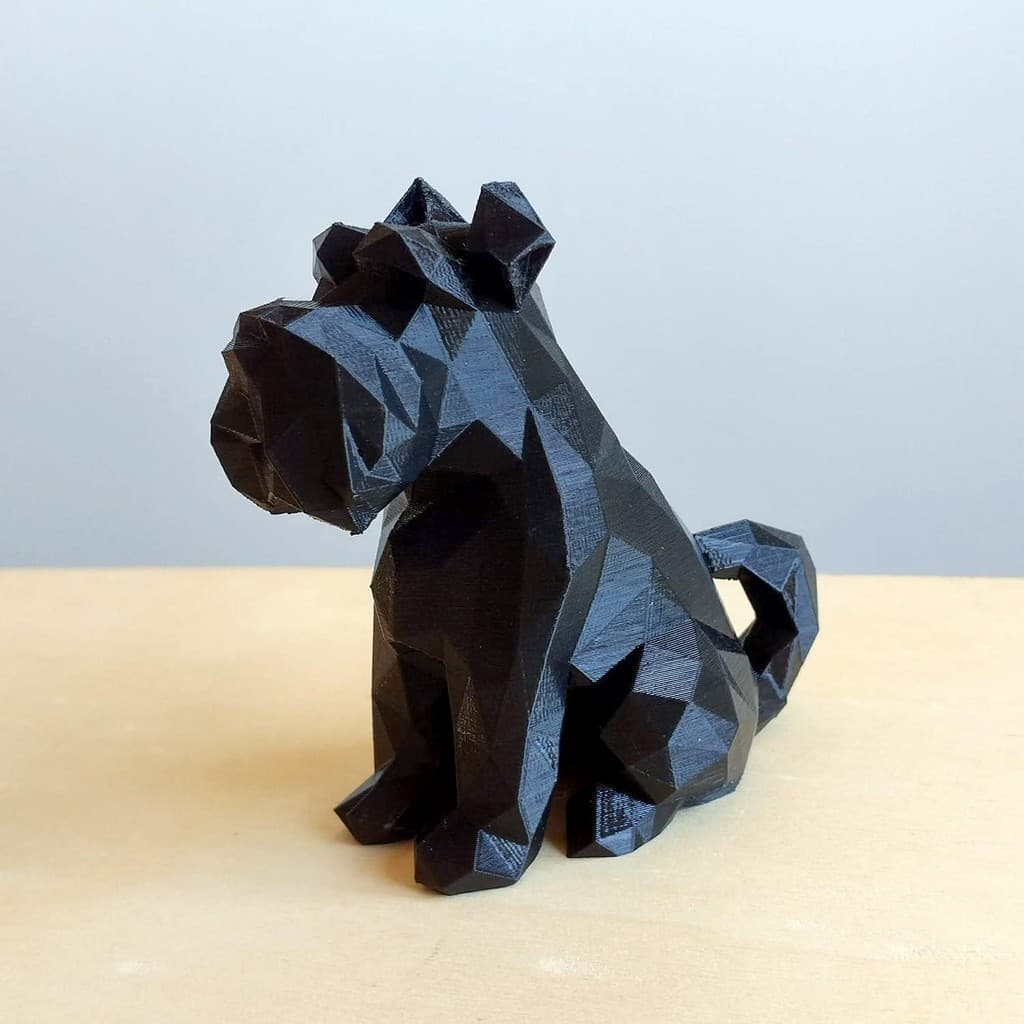 Cachorro Schnauzer- 10 Cm Altura -3D
