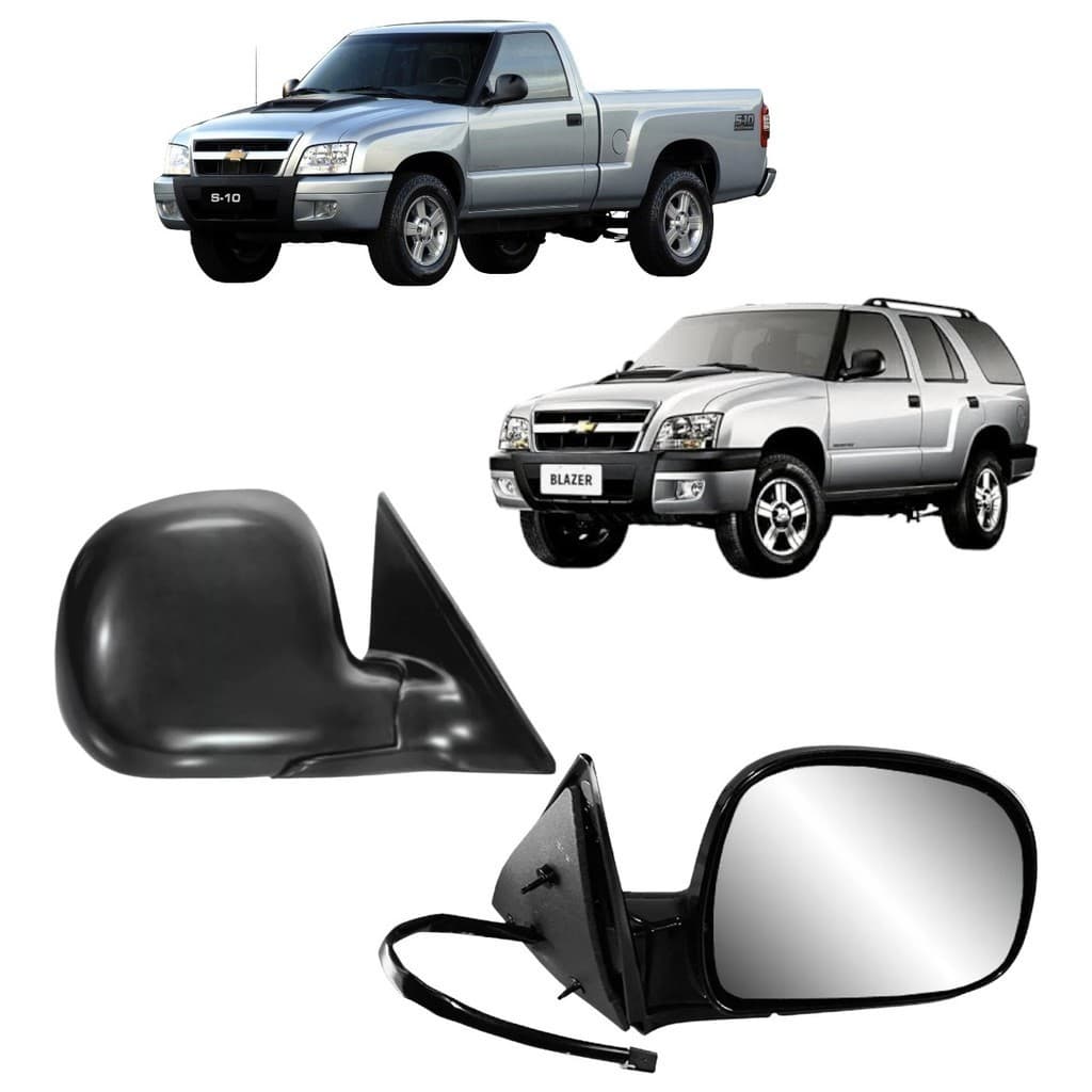 Retrovisor S10 Blaser 1995 1996 1997 1998 até 2011 Elétrico