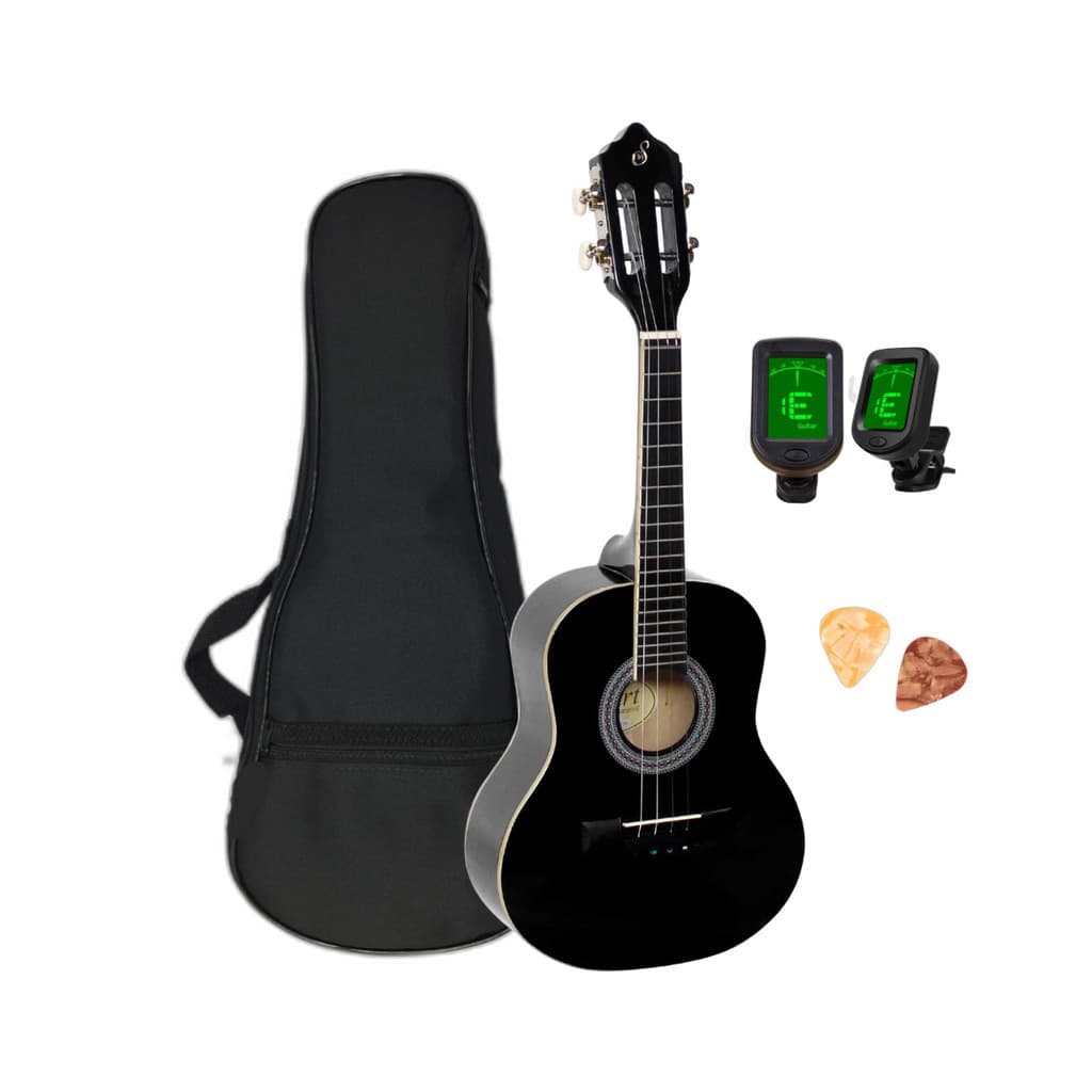 Cavaquinho Estudo Giannini Acústico Start CS-14 BK Preto com Capa e Afinador Digital