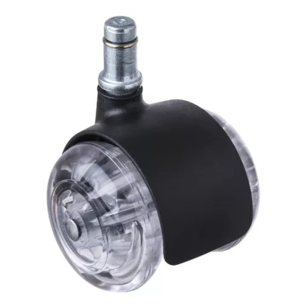 RODINHA DUPLA 50MM CADEIRA GAMER ESCRITÓRIO SILICONE PINO 11MM