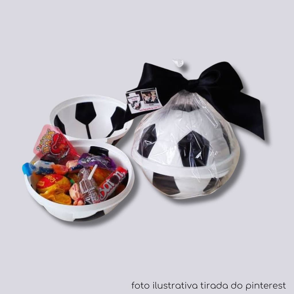 Kit 15 Porta Mix Bola Plasútil Organizador Preto e Branco Porta Doces Balas Chocolates Petiscos Mesa Posta Festa
