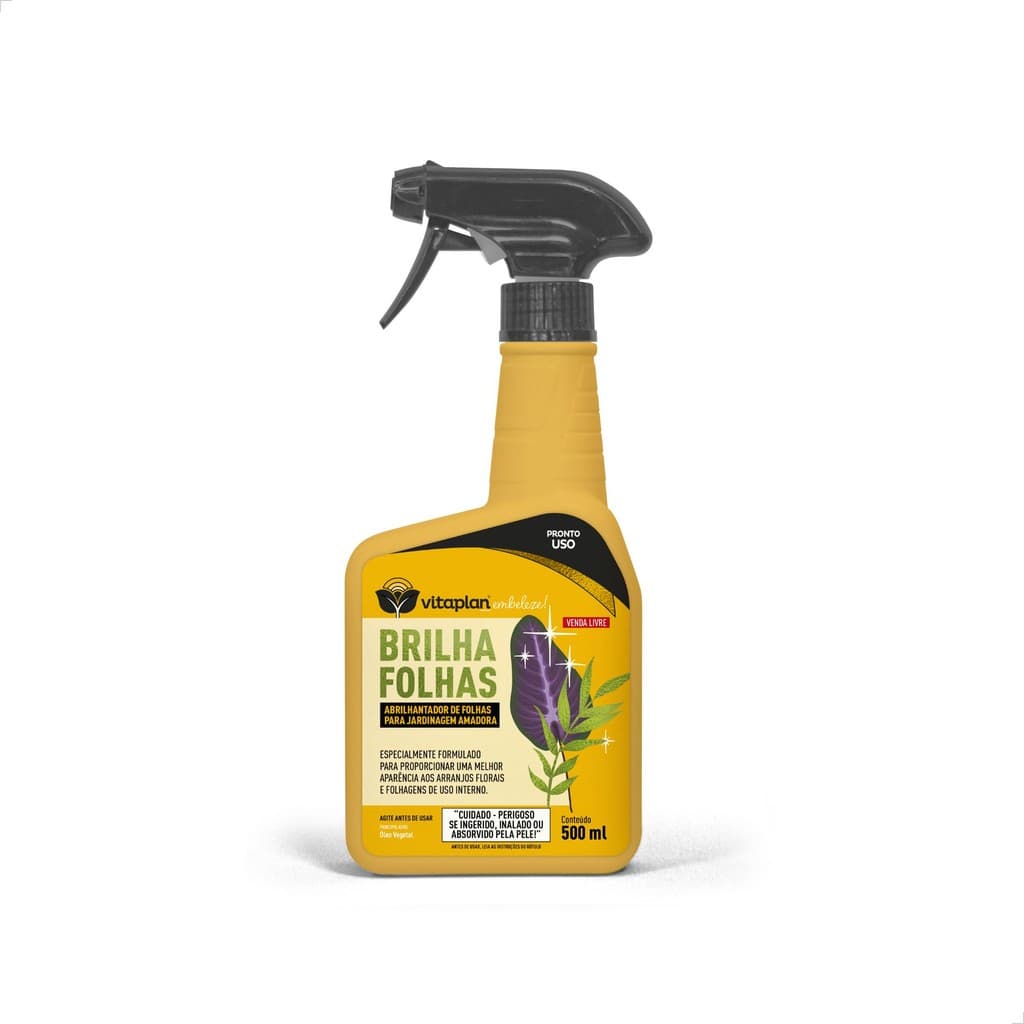 Brilha Folhas 500ml - Realce e Proteção para Suas Plantas