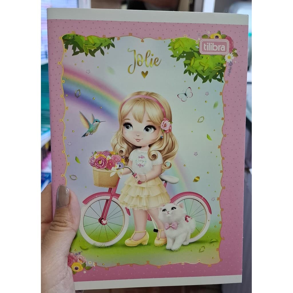 CADERNO BROCHURA PEQUENO CAPA FLEXIVEL 60F JOLIE TILIBRA