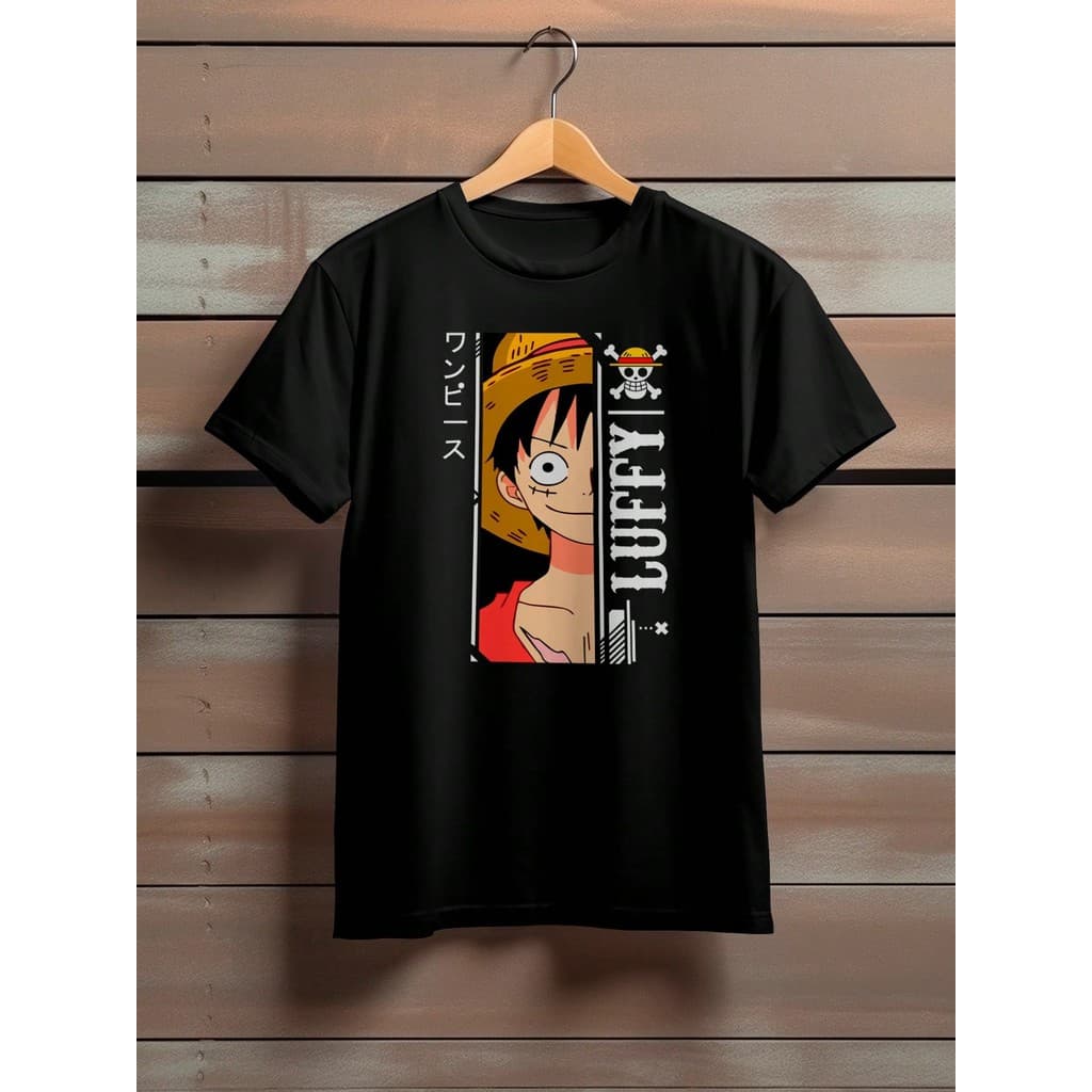 Camiseta Blusa Unissex Masculina Feminina Anime Piece Anime Luffy Chapéu De Palha