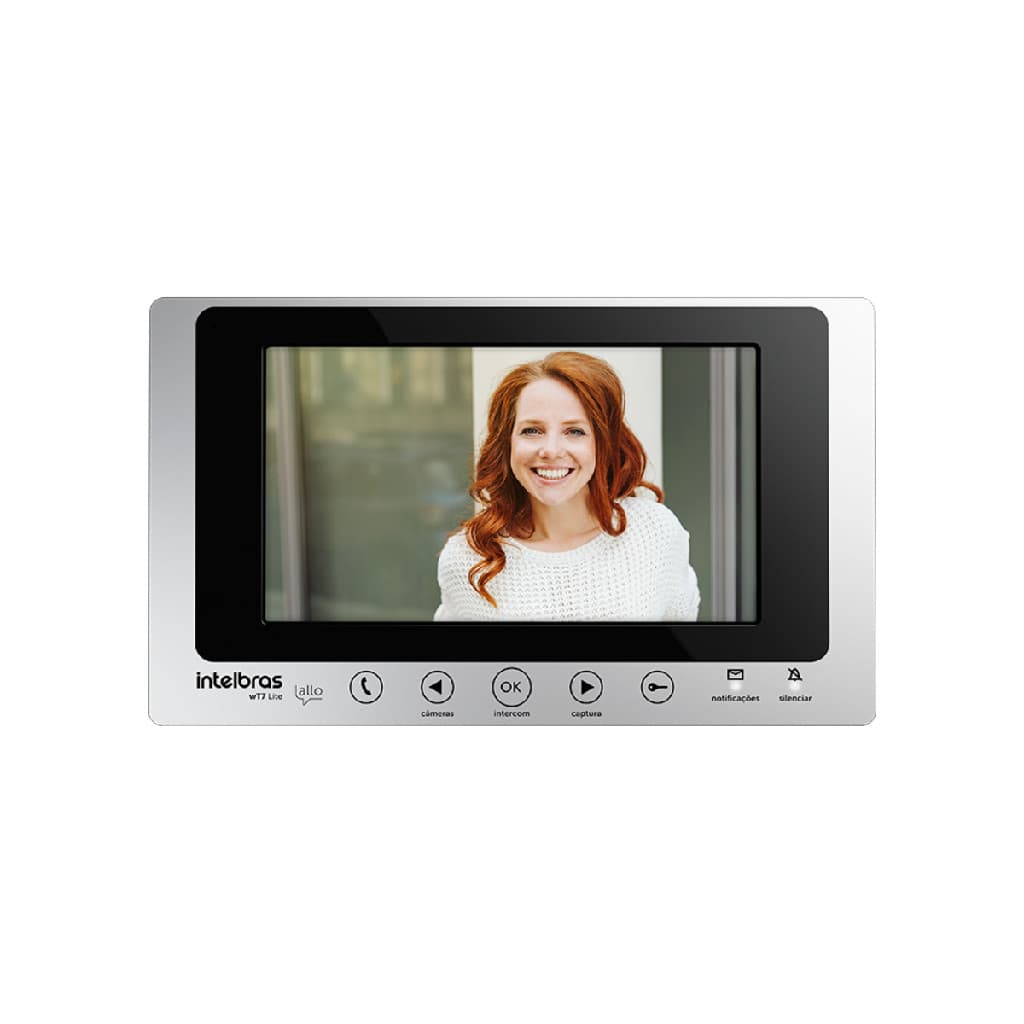 Modulo Interno Video Porteiro Wi-Fi Allo Wt7 Lite Intelbras