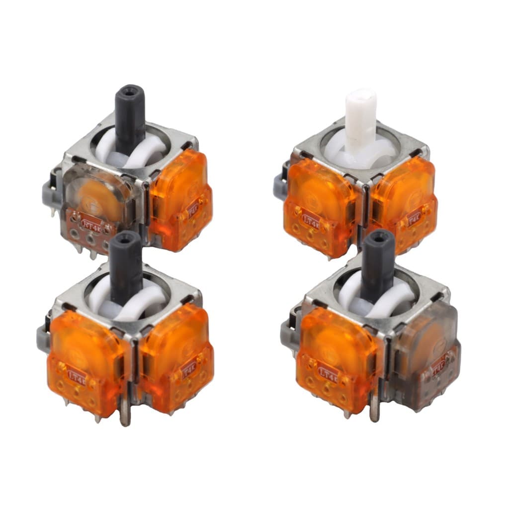 GINFULL 2 Pçs TMR Efeito Eletromagnético 3D Analógico Joystick Substituição Para PS4 PS5 Xbox Série Sx Switch Pro Contro