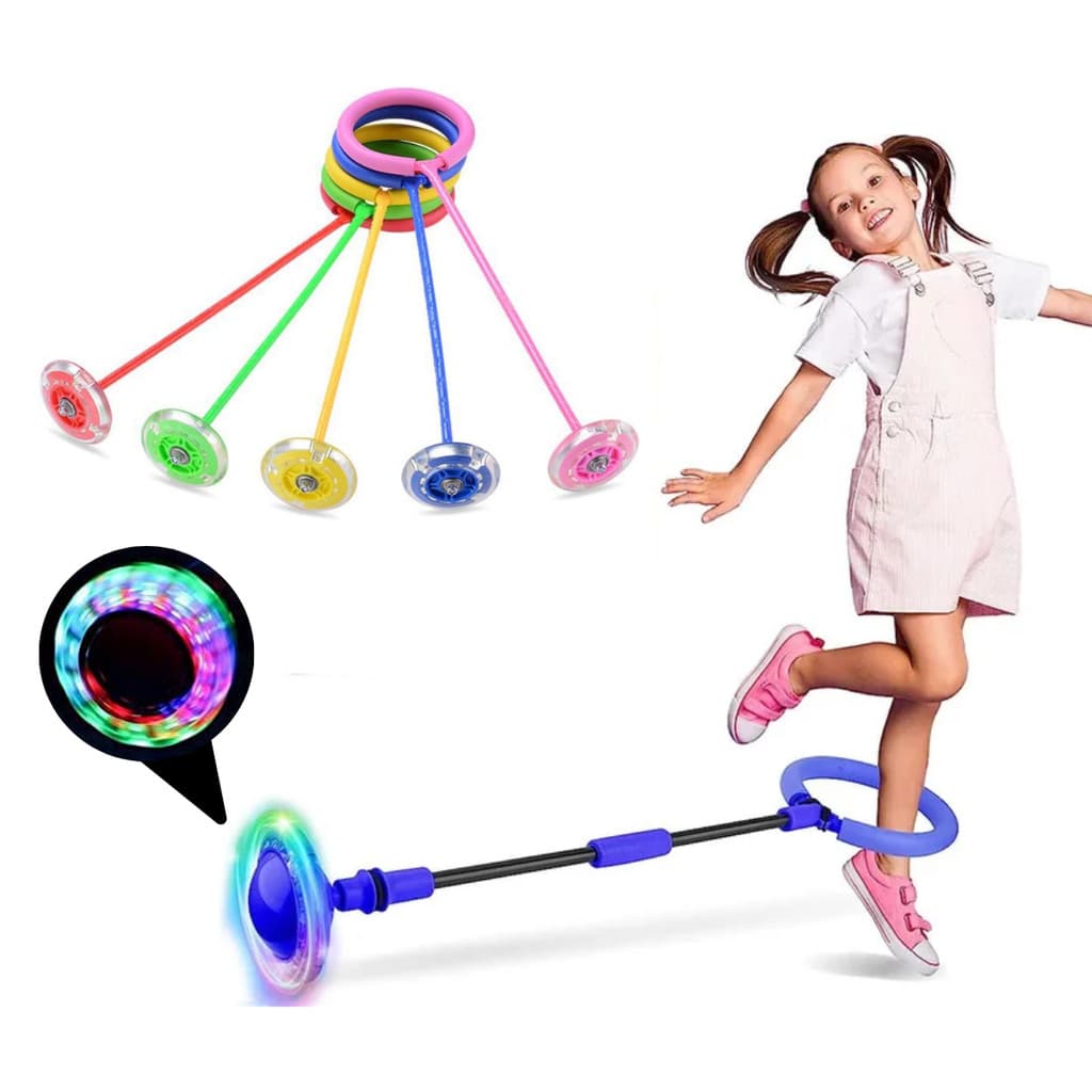 Pula Corda Giratório Com Led Brinquedo Infantil Gira Pula Corda LED Pisca/Pisca