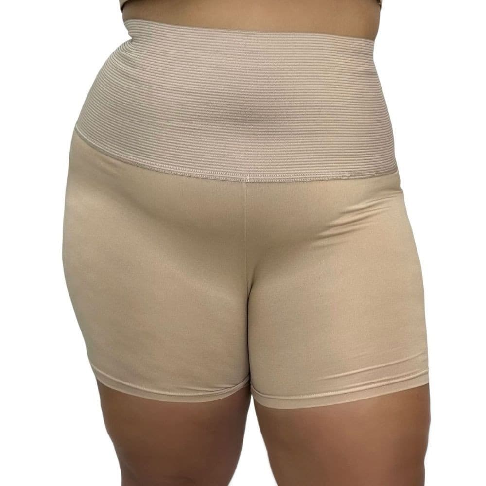Short Modelador Plus Size Anágua Cinta de Compressão Cós Alto Andreia